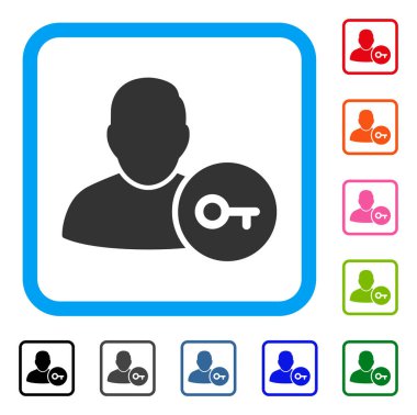 Kullanıcı oturum açma simgesi çerçeveli