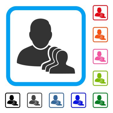 Kullanıcı piyonlar simgesi çerçeveli