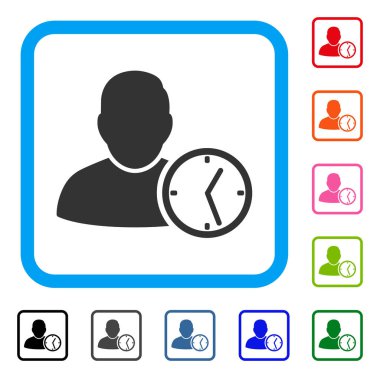 Kullanıcı geçici Saat simgesi çerçeveli