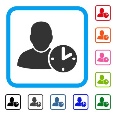 Kullanıcı Zamanı simgesi çerçeveli