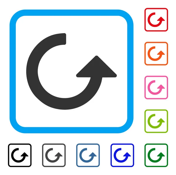 Girar icono enmarcado — Archivo Imágenes Vectoriales