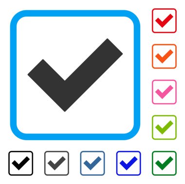 Evet kene simgesi çerçeveli