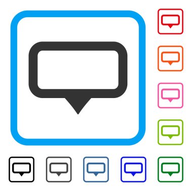 Afiş harita işareti simgesi çerçeveli