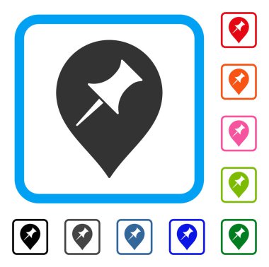 Faiz PIN işareti simgesi çerçeveli