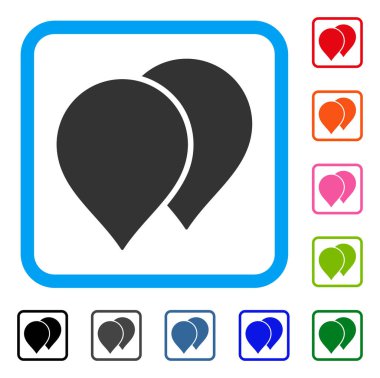 İşaretçiler çerçeveli simge göster