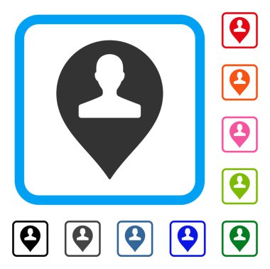 Simge anıt Marker çerçeveli