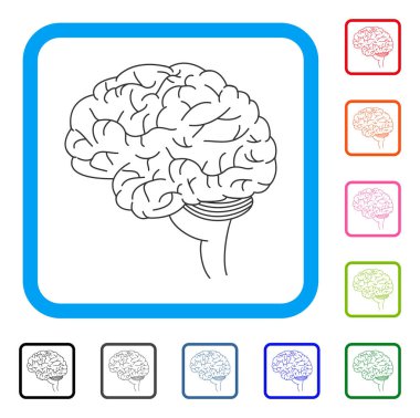 Beyin simgesi çerçeveli