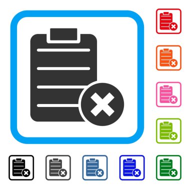 Test çerçeveli simgesini iptal