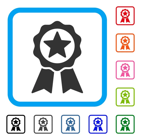 Selo de certificado moldado ícone —  Vetores de Stock