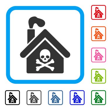 Krematoryumu bina simgesini çerçeveli