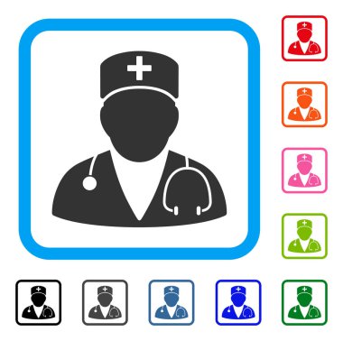 Doktor simgesi çerçeveli