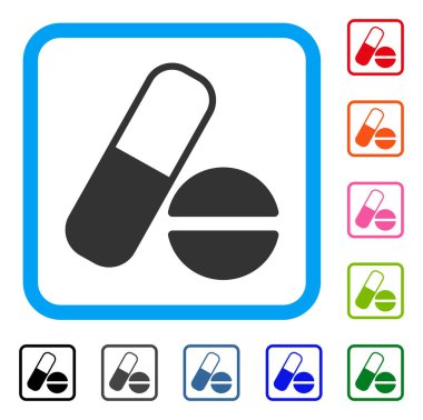 Uyuşturucu simgesi çerçeveli