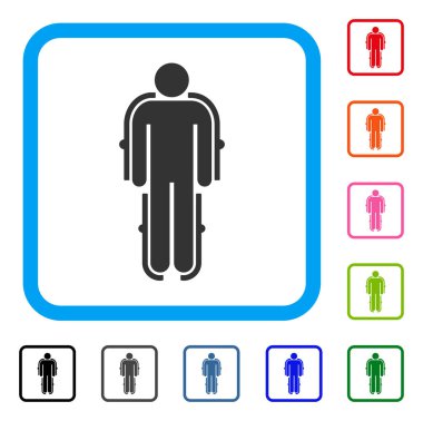 Dış iskelet simgesi çerçeveli