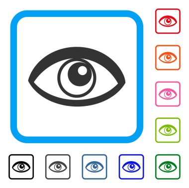 Göz simgesi çerçeveli