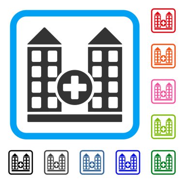 Hastane simgesi çerçeveli