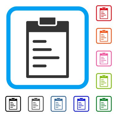 Envanter defteri simgesini çerçeveli