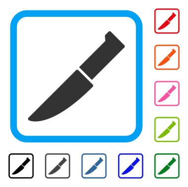 Bıçak simgesi çerçeveli