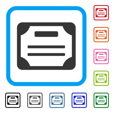 Lisans simgesini çerçeveli