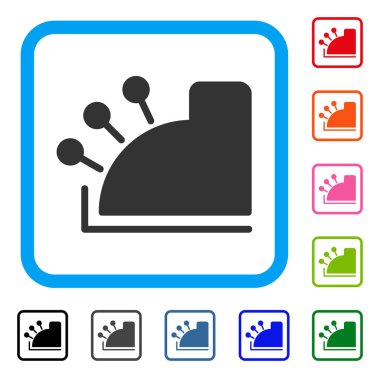 Yazar kasa simgesi çerçeveli