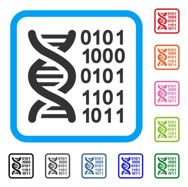 Genom simgesi çerçeveli