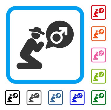 Beyefendi Potence için dua simgesi çerçeveli