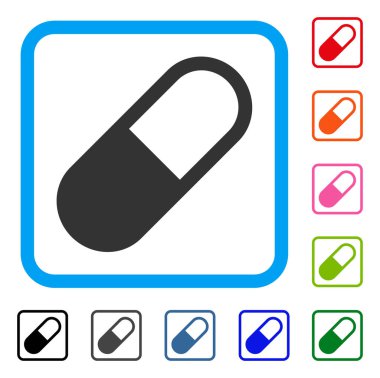 İlaç granül simgesi çerçeveli