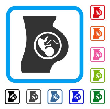 Gebelik simgesi çerçeveli