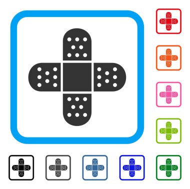 Yapışkanlı yama simge çerçeveli