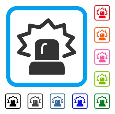 Alarm simgesi çerçeveli