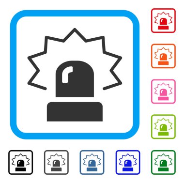 Alarm simgesi çerçeveli