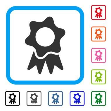 Ödülü mühür simgesi çerçeveli