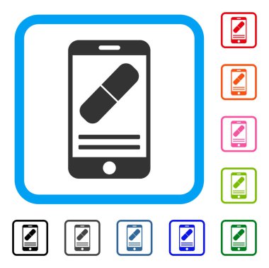 Mobil eczane simgesi çerçeveli