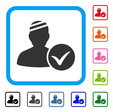 Hasta Ok çerçeveli simgesi