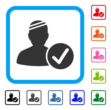 Hasta çerçeveli simge