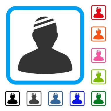 Hasta simgesi çerçeveli