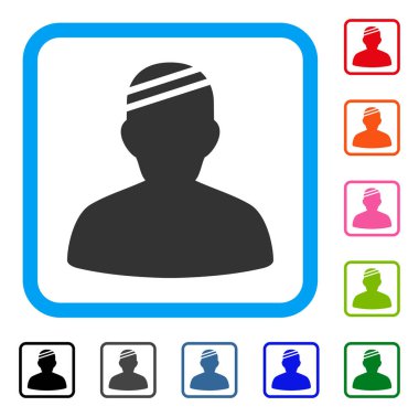 Hasta simgesi çerçeveli