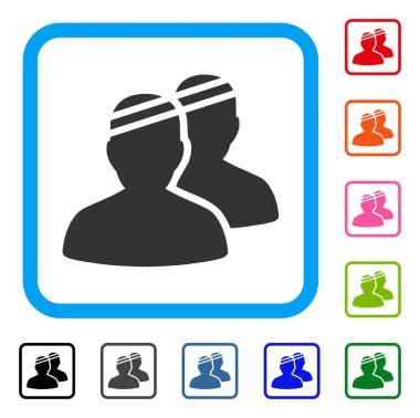 Hastalar simgesi çerçeveli