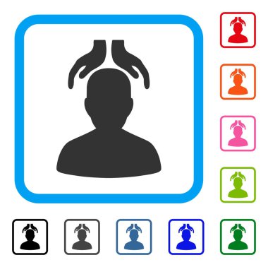 Psikiyatri eller simgesini çerçeveli