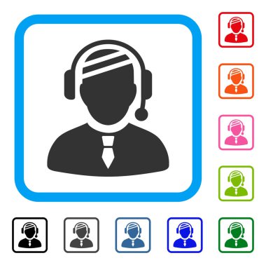 Hasta dağıtıcı simgesi çerçeveli