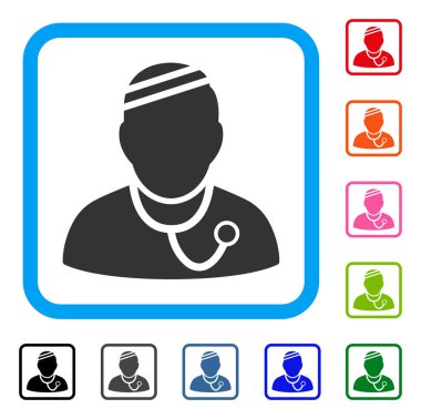 Hasta Hekim simgesi çerçeveli