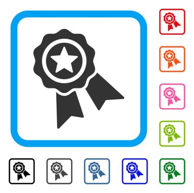 Yıldız kalite mühür simgesi çerçeveli