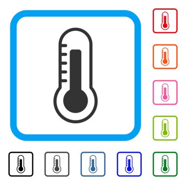 Termometre simgesi çerçeveli