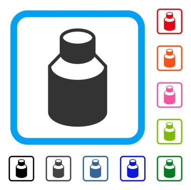 Şişe simgesi çerçeveli