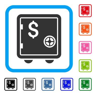 Güvenli bankacılık simgesi çerçeveli