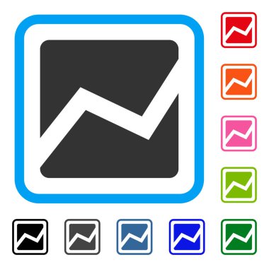 Analitik grafik simge çerçeveli