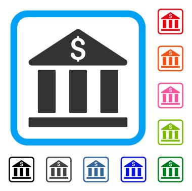 Banka Binası simgesi çerçeveli