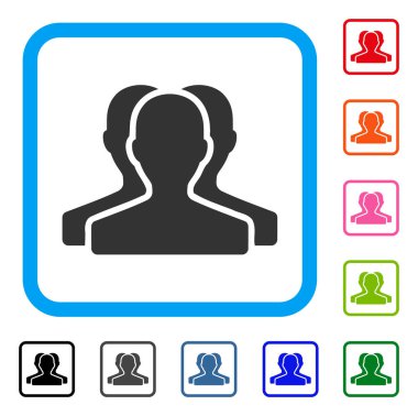 Müşteri grubu simgesi çerçeveli