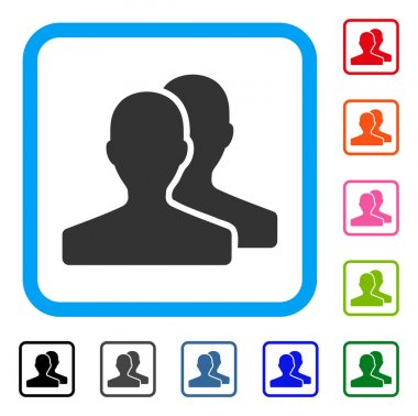 Müşteriler simgesi çerçeveli