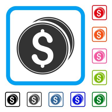 Dolar sikke simge çerçeveli