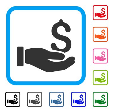 Kazanç yardım simgesi çerçeveli